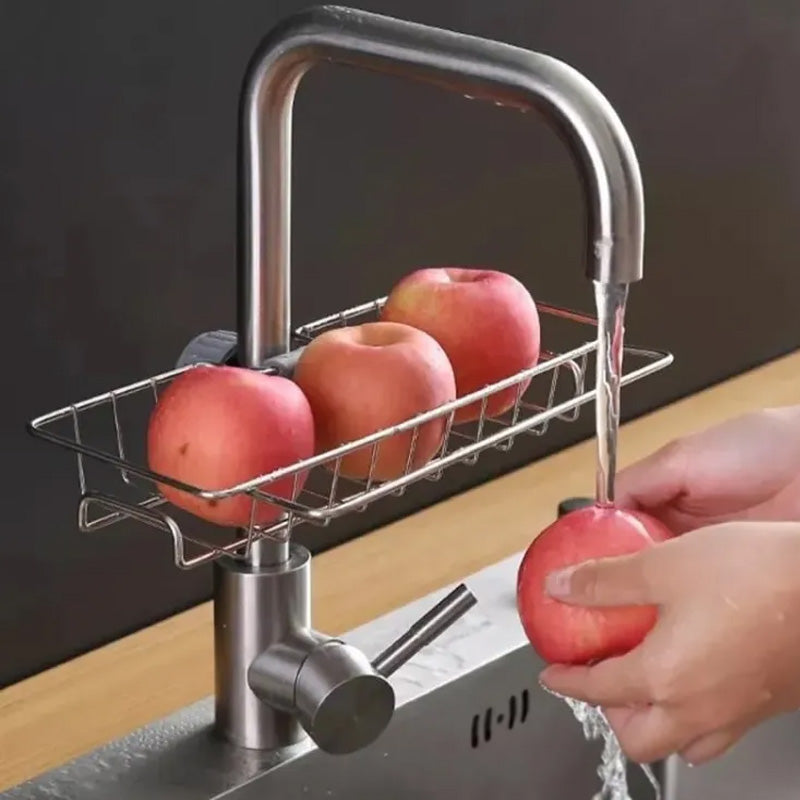 Stainless Steel Sink Faucet Storage Rack