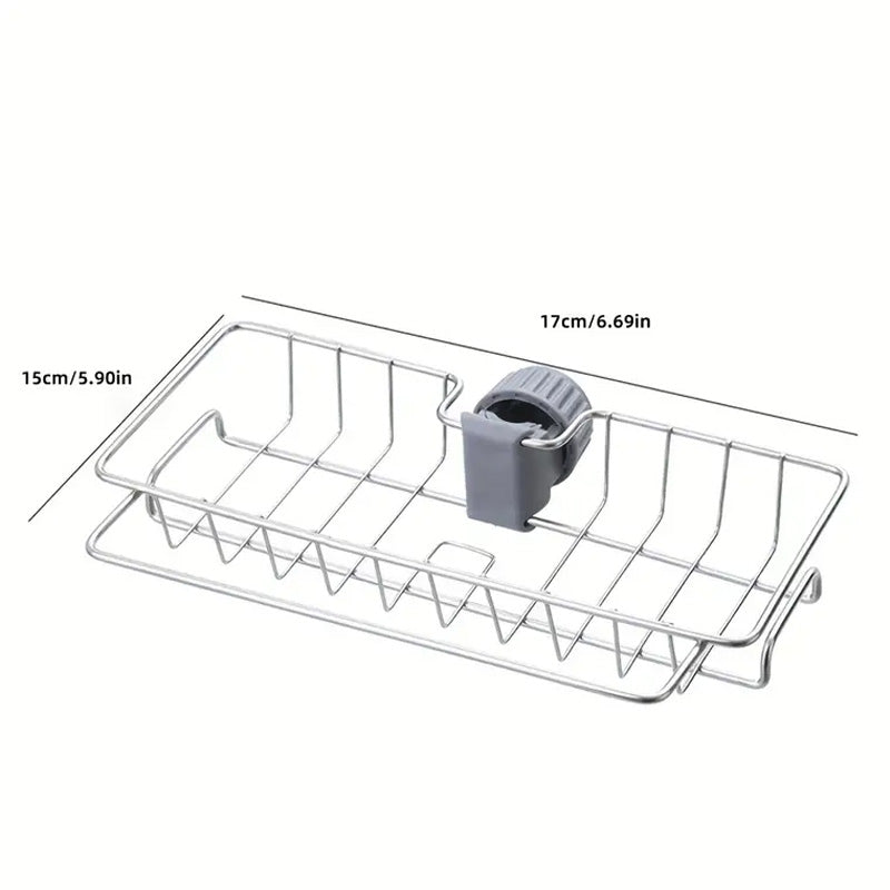 Stainless Steel Sink Faucet Storage Rack