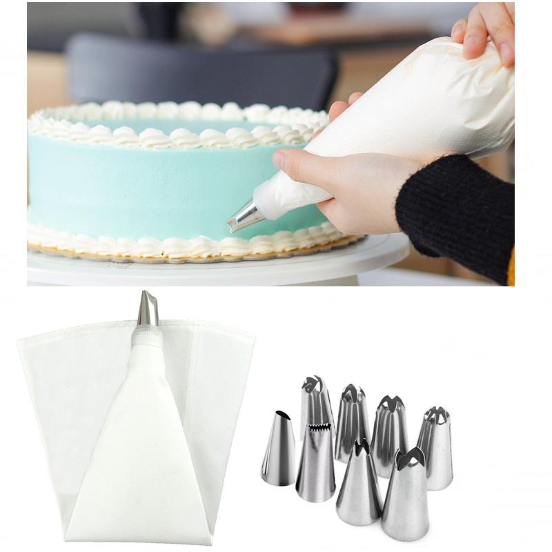 Cake Decorating With Nozzles Set 6 Pcs