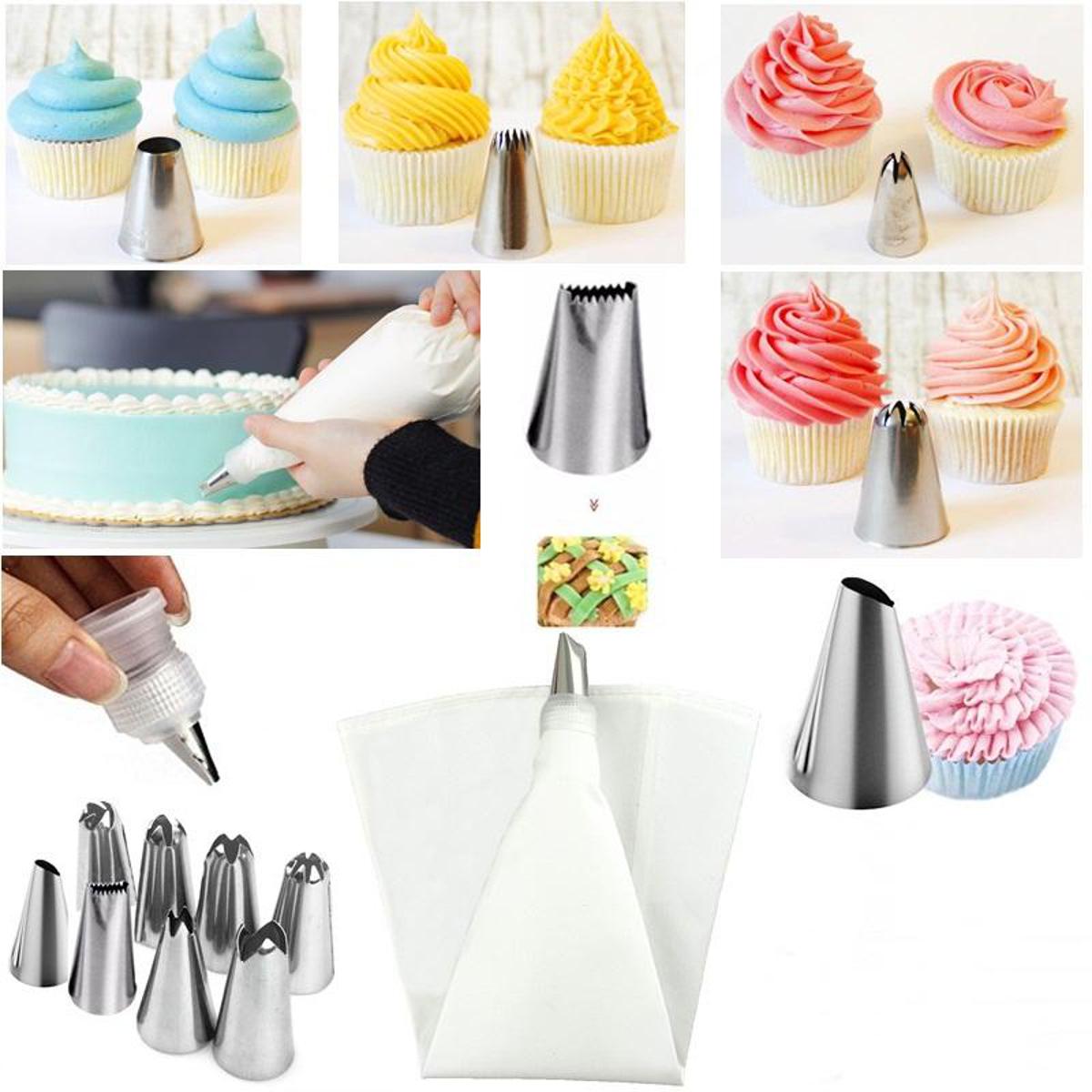 Cake Decorating With Nozzles Set 6 Pcs