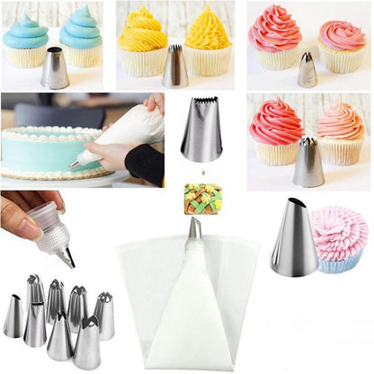 Cake Decorating With Nozzles Set 6 Pcs