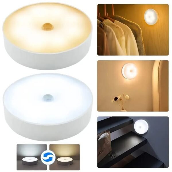 Motion Sensor Light for Home  with USB Charging Wireless Self Adhesive LED Body