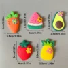 6 Pcs Fruits & Veggies Fridge Magnets - Image 3