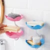 Wall Mounted Double Layer Flower Soap Dish - Image 3