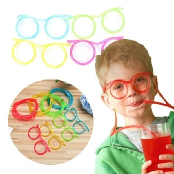 Creative Glasses Straw Flexible