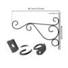 Iron Wall Hanging Stand For Plant - Image 3