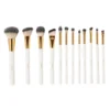 BH Cosmetics White Studded Elegance 12 Pc Brush Set - Image 3