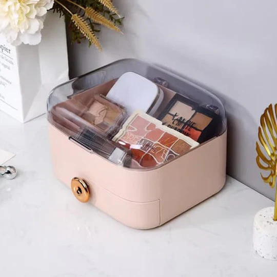 Multipurpose Cosmetic Box With Cover Display Case With Drawer f & F
