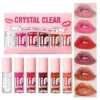 Huxia Beauty Crystal Clear Soft And Moisturizing Lip Oil 6pcs Lip Gloss Set