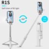 R1S Bluetooth Selfie Stick Tripod with Remote Control | 360° Foldable Selfie Rod for Phone & Action Camera with LED Light ✨  - 💫🌟 (With Box) - Image 2