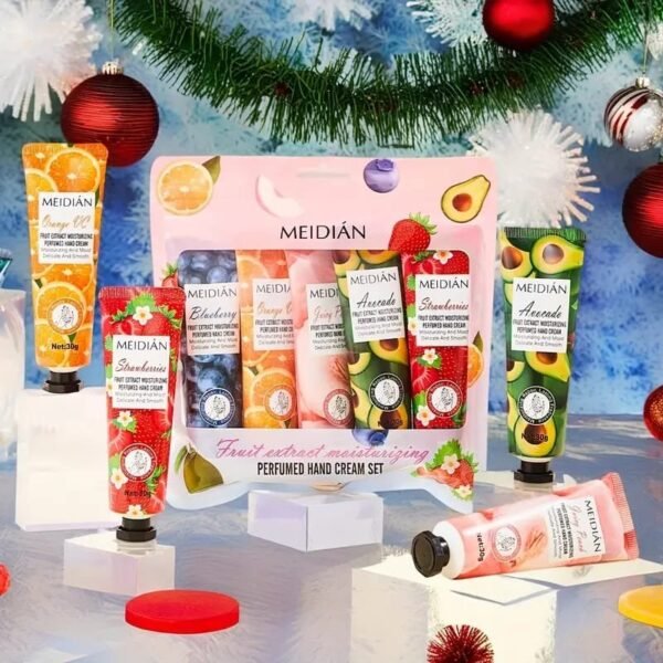5pcs hand cream set, suitable for dry and cracked Light Beige-deep moisturizing and nourishing, ideal gift, very suitable for Women's daily care.