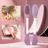 Double Head Silicone Facial Mask Brush
