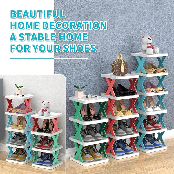 Layer Zigzag Shoe Rack 4 Layer