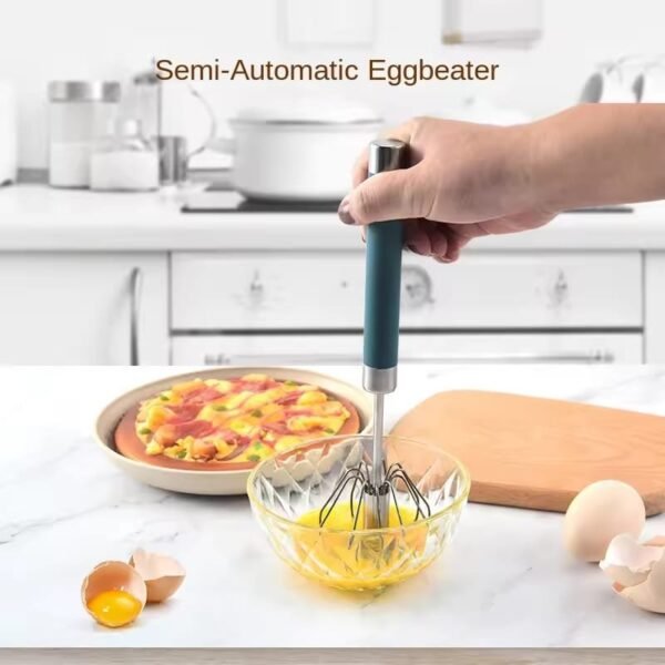 Egg Beater Whisk Stainless Steel Egg Shaker Manual Press Type Butter Whipping Kitchen Baking
