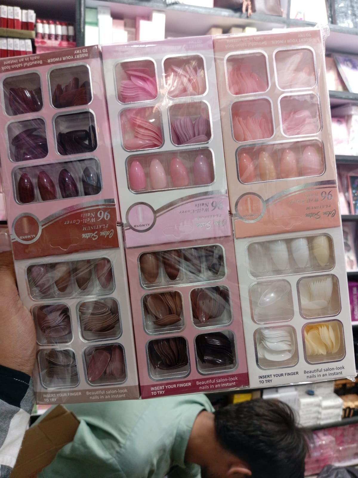 96pcs-nail-card-Rs120-each.jpeg 96pcs nail card each - Image 1