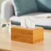 Bamboo Wooden Tissue Storage Box - Image 4