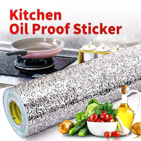 Silver Self Adhesive Oil Proof Sticker size  2 metre