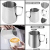 Stainless Steel Milk Frothing Pitcher - Image 4
