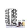 Rotating stainless steel Spice organizer 16 jars - Image 4