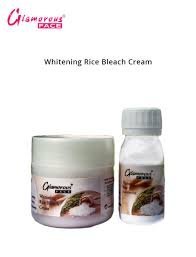 Glamorous Face Rice Bleach Cream, For Hydrating, Glowing & Brightening.
