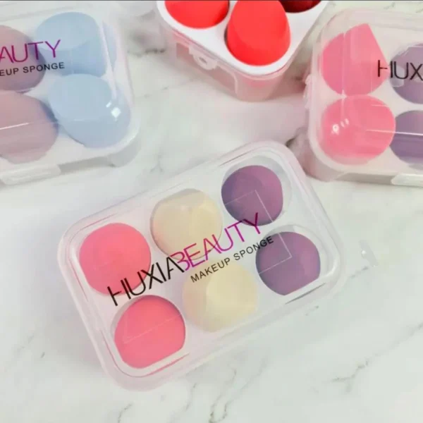 Huxia Beauty 6 in 1 Beauty Blender Sponge Soft And Smooth Easy to Blend