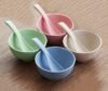 4 Pcs bowls & Spoon Set  Soup Bowl with Spoon  (Random Colours) - Image 3