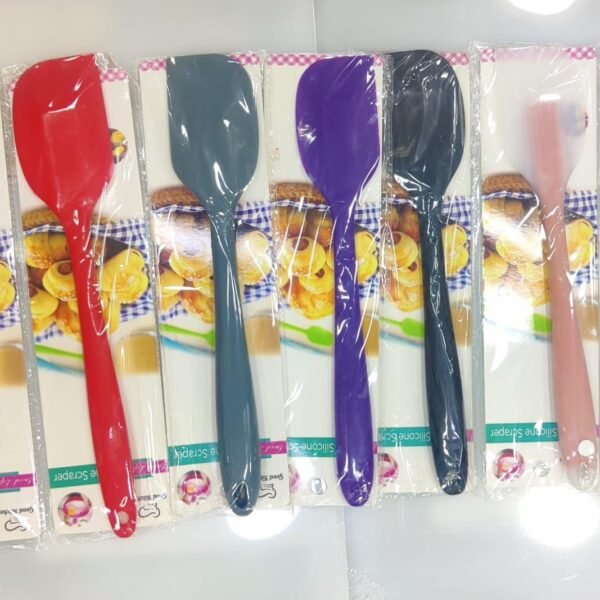 NON STICK HEAT RESISTANCE SILICONE COOKING SPOONS AND SPATULAS : - each (12 inches)