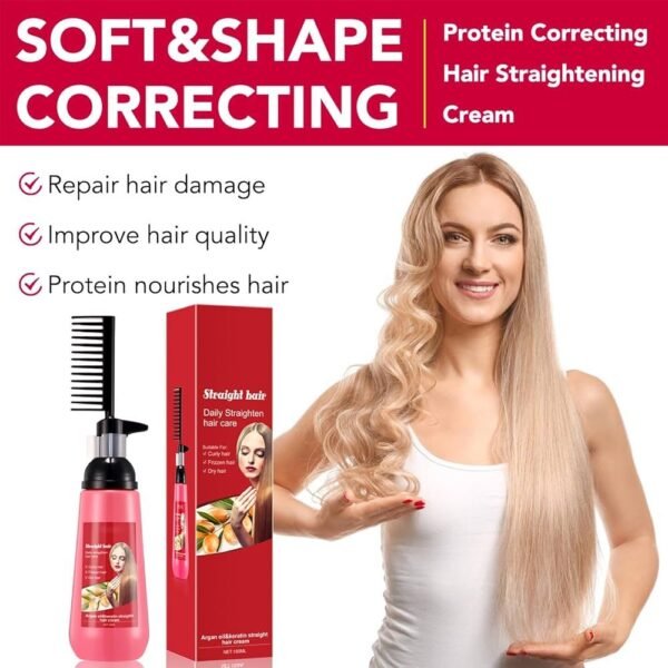 Mokeru Hair Straight Cream comb.