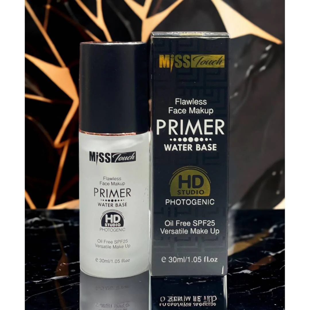NewProject_4_e623e688-f2d1-4ebf-9053-da9afe49516a.webp Miss Touch Flawless Face Makeup Primer Water Base Oil Free SPF25 30ML - Image 1