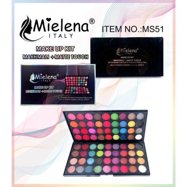 Mielena Makhmali Matte Touch 36+36 Color Eyeshadow Palette