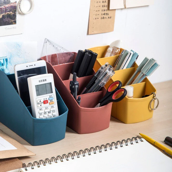 O1CN01Y18C9D2HAQqSrnDQE_22110155.webp Four-Compartment Multi-Purpose Desk Organizer - Image 1