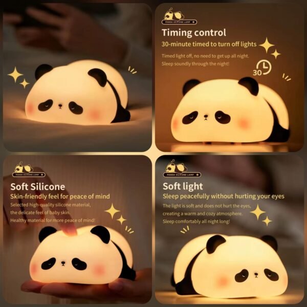 Silicone Panda Lamp 🐼 (Rechargeable)