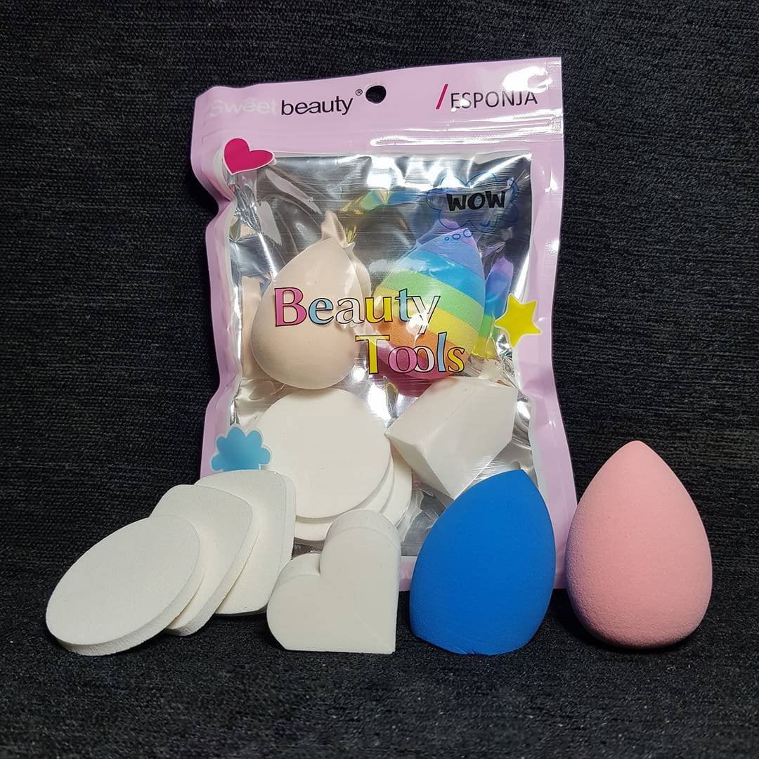 Sweet-Beauty-Make-Up-Beauty-Tools-Sponges-Blender-Makeup-Remover-Puffs-Pack-350.jpg Sweet Beauty Make Up Beauty Tools Sponges Blender Makeup Remover Puffs Pack - Image 1
