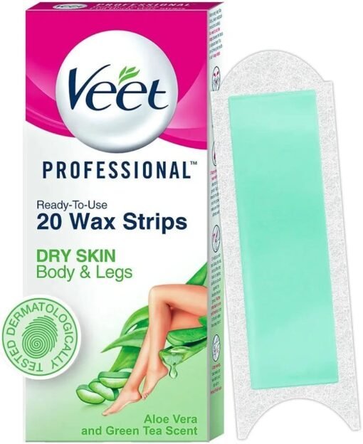 Veet-Wax-Strips-Normal-Skin-20-Pack-400.jpeg Veet Wax Strips Normal Skin 20 Pack - Image 1