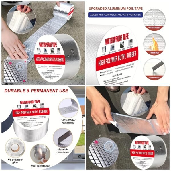 High Polymer Butyl Tape  (Size: 2" × 5Meter)