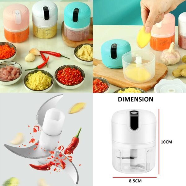 USB Rechargeable Mini Electric Chopper