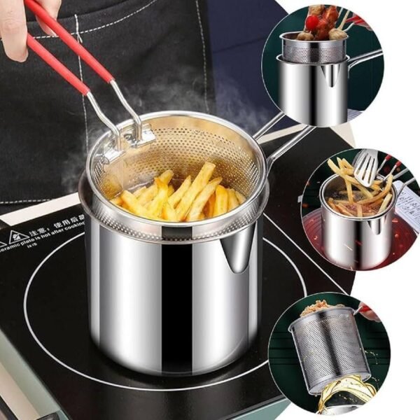 Double Layer Stainless Steel Deep Frying Pot with Box Packing