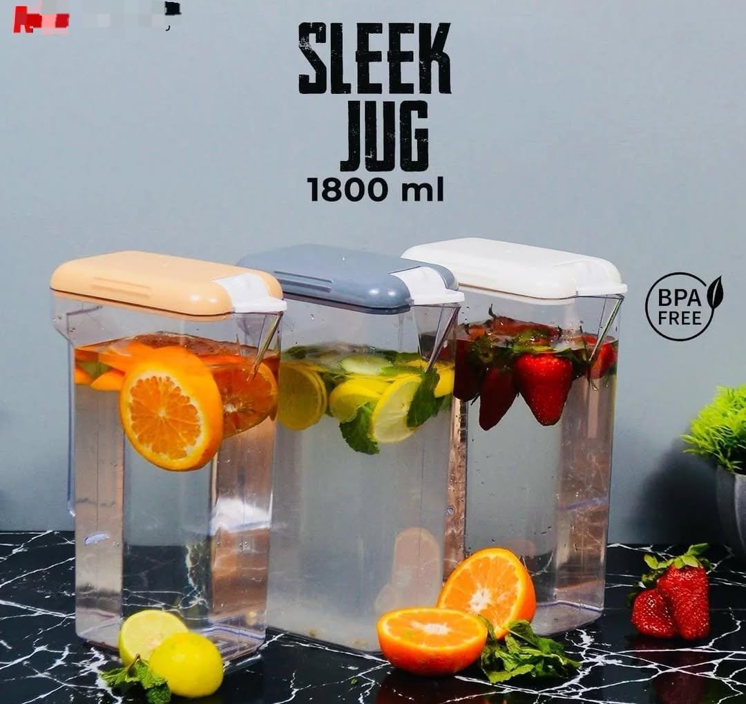 WhatsApp-Image-2025-02-14-at-16.54.20_2a04e9a5.jpg Plastic Sleek Drinking Jug 1800ml Each (With Box)✨✅ - Image 1