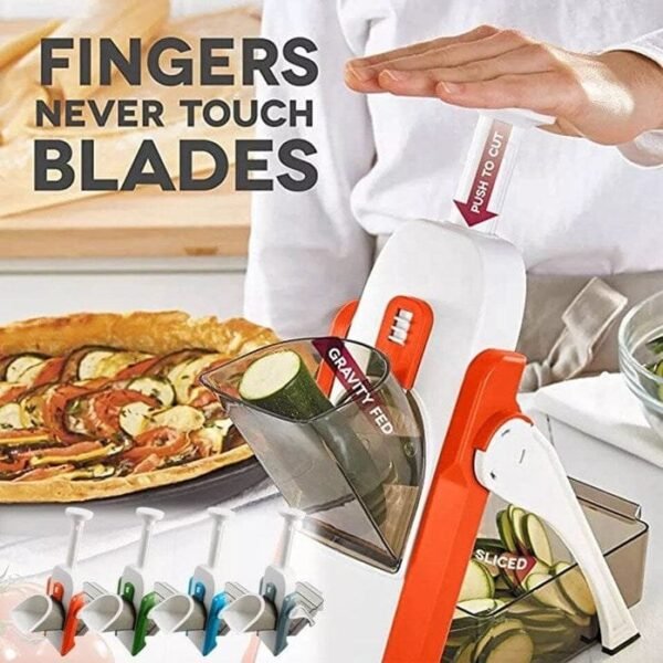 Brava Spring Slicer vegetable & fruit cutter potato slicer chips fries shredded multi-slicer Random Colours 💫