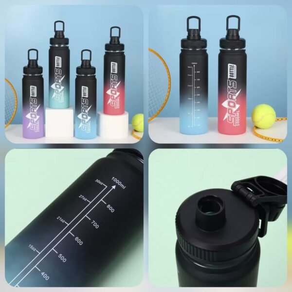 Sports 1000ML Bottle (Random Colours)