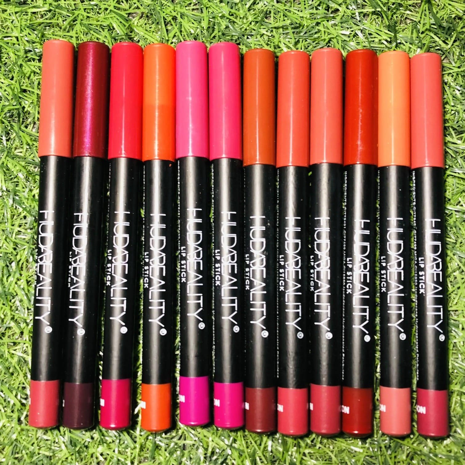 ce6ed53e-6651-484d-9564-2acdfafd55a9.jpeg Huda beauty Lip Pencil Pack of 12 - Image 1