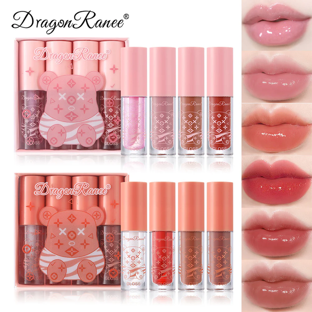 d1233068-5183-43ad-8310-a21607480ae3.webp Dragon Ranee 4 Pcs Shine Lipgloss Set - Image 1