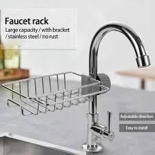 Sink Faucet Storage Rack Stainless Steel