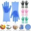 Magic Washing Gloves - Pair Of Silicone Washing Gloves - Image 2