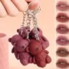 Mocoallure Korean Bear Key Chain Matte Lipgloss 6Pcs Set