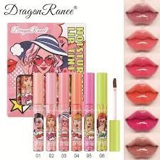 Dragon Ranee Silky Matte Surface Moisturizing Lip Tint 6Pcs Set