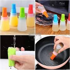 Silicone Oil Bottle with Brush