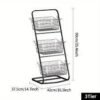 Metal Storage Basket - Versatile Organizer for Fruits, Vegetables, Spices  3 layers - Image 2