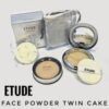 Etude Twin Cake Compact Powder With Puff And Pouch