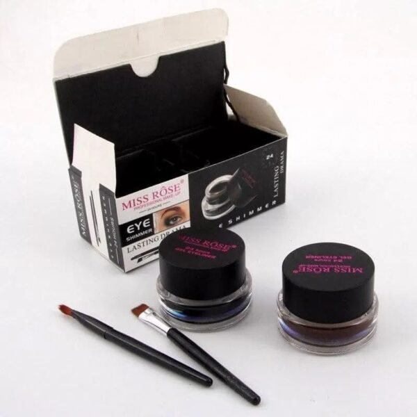 miss rose gel linear black and brown colour set rs 